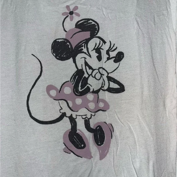 Disney Slumber‎ Collection by Munki Munki Minnie Mouse Graphic Tee Size Large - Picture 3 of 10
